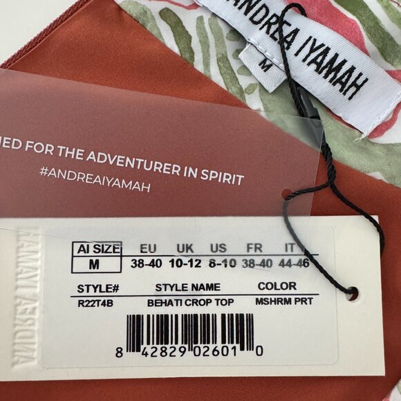 Andrea Iyamah Behati Cropped-Behati Top NWT, Size M - Picture 16 of 17